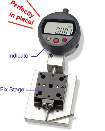 Fixed positioning without clamping